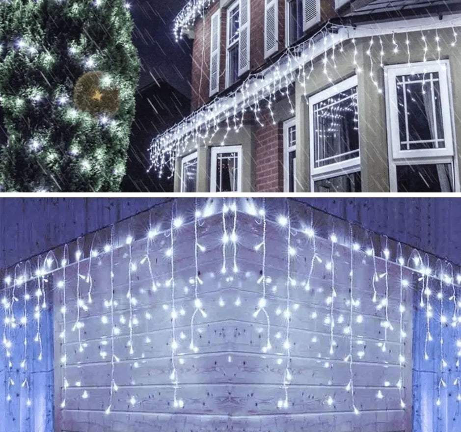 Āra LED lampiņas lāstekas,auksti baltas 4 M