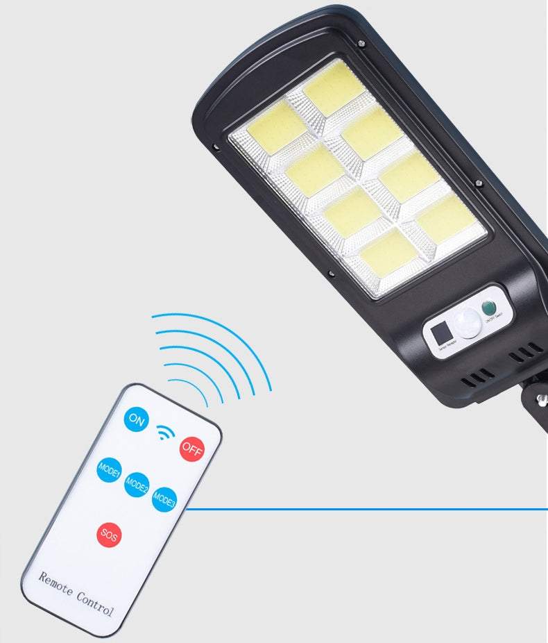 Ārā LED lampa ar saules paneli, kustības un krēslas sensoru - 160 COB