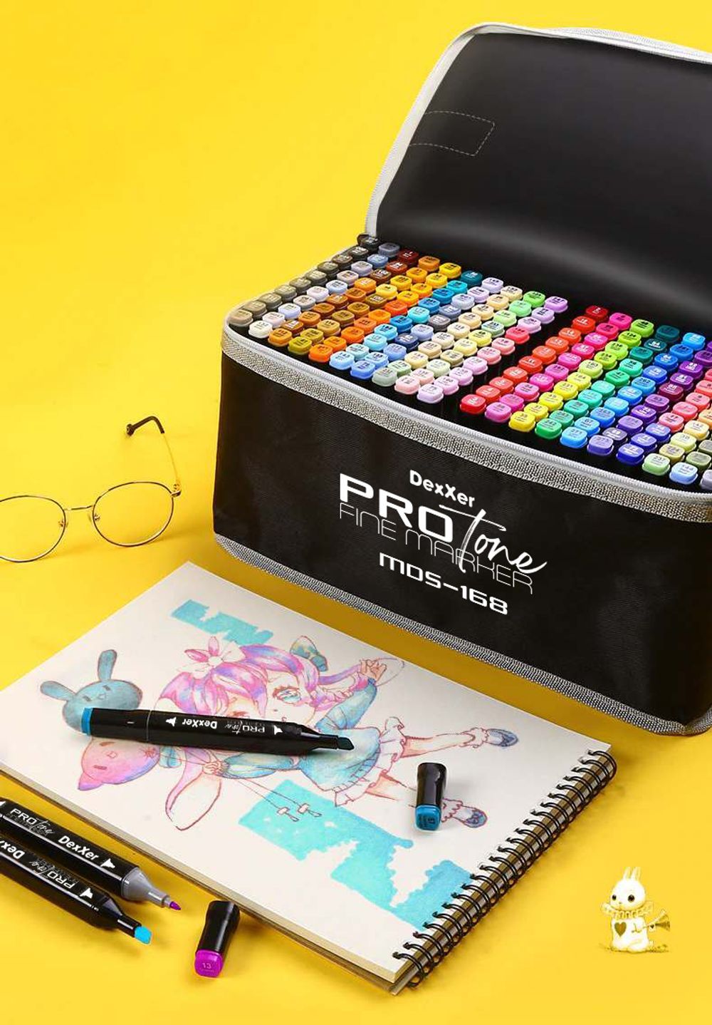 Marķieru komplekts 168 gabali