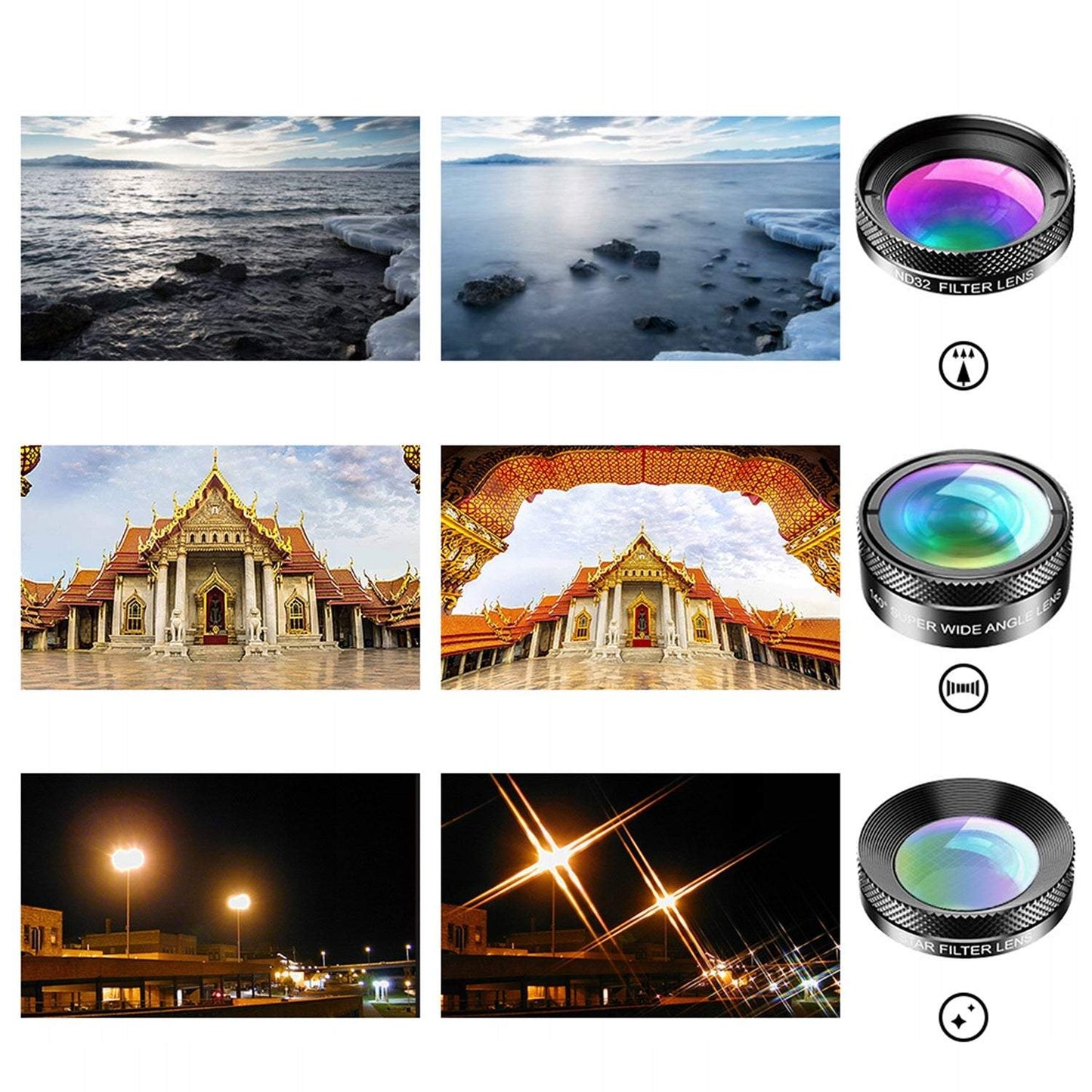 Telefona lēcu komplekts