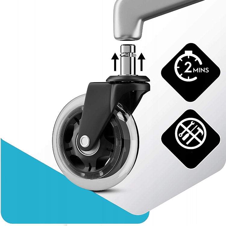 Gumijas riteņi krēslam 5 gabali