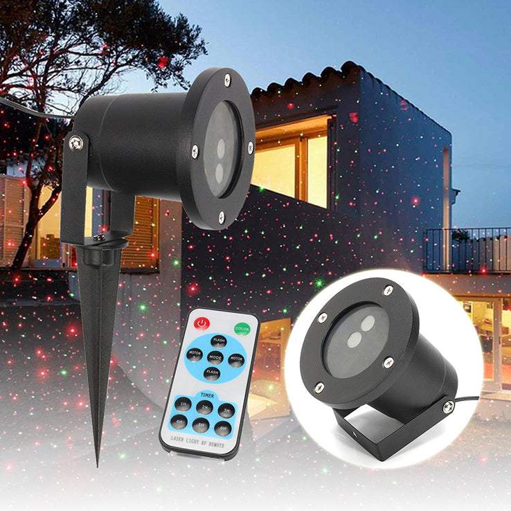 Lāzerprojektors mājai - ziemassvētku gaismas projektors ar pulti