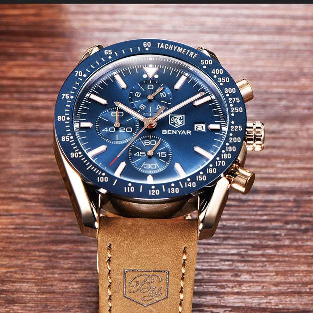 Rokas pulkstenis Benyar Blue Face by-5140