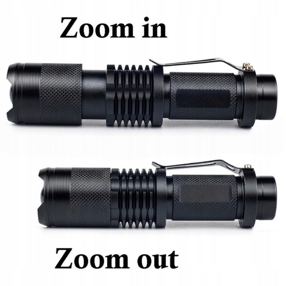 Lukturis LED taktiskais 280lm 220m ZOOM USB
