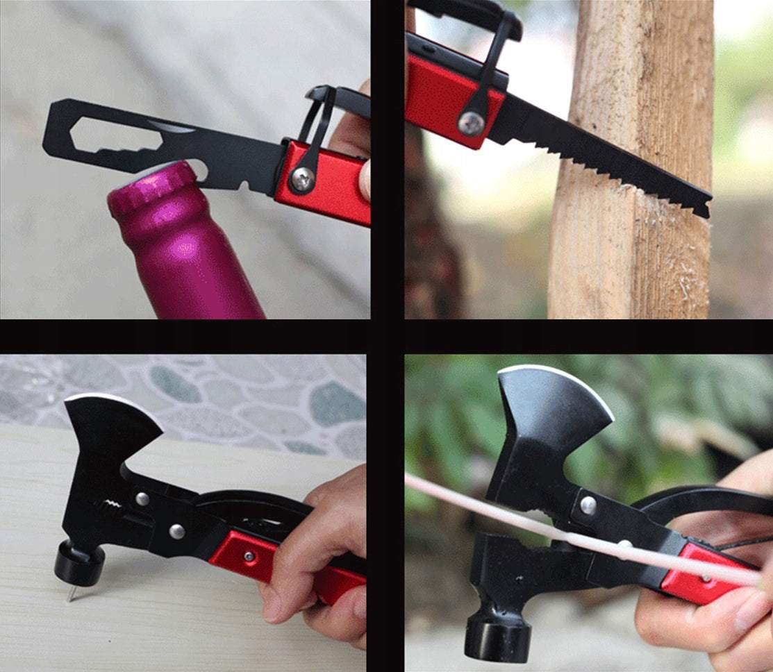 Universāls daudzfunkcionāls rīks multitool 17 vienā (knaibles, āmurs, skrūvgriezis)