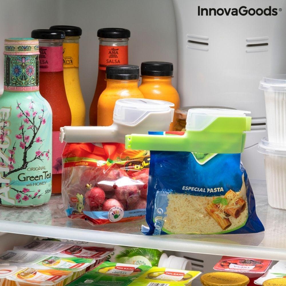 Maisiņu, iepakojumu aizvērējs ar dozatoru