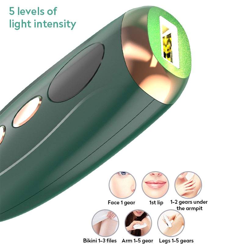Fotoepilators ar IPL tehnoloģiju + saulesbrilles un skuveklis