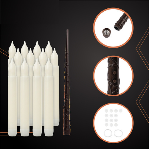 LED sveces peldošās 12 gabali ar tālvadības pulti | lidojošās sveces