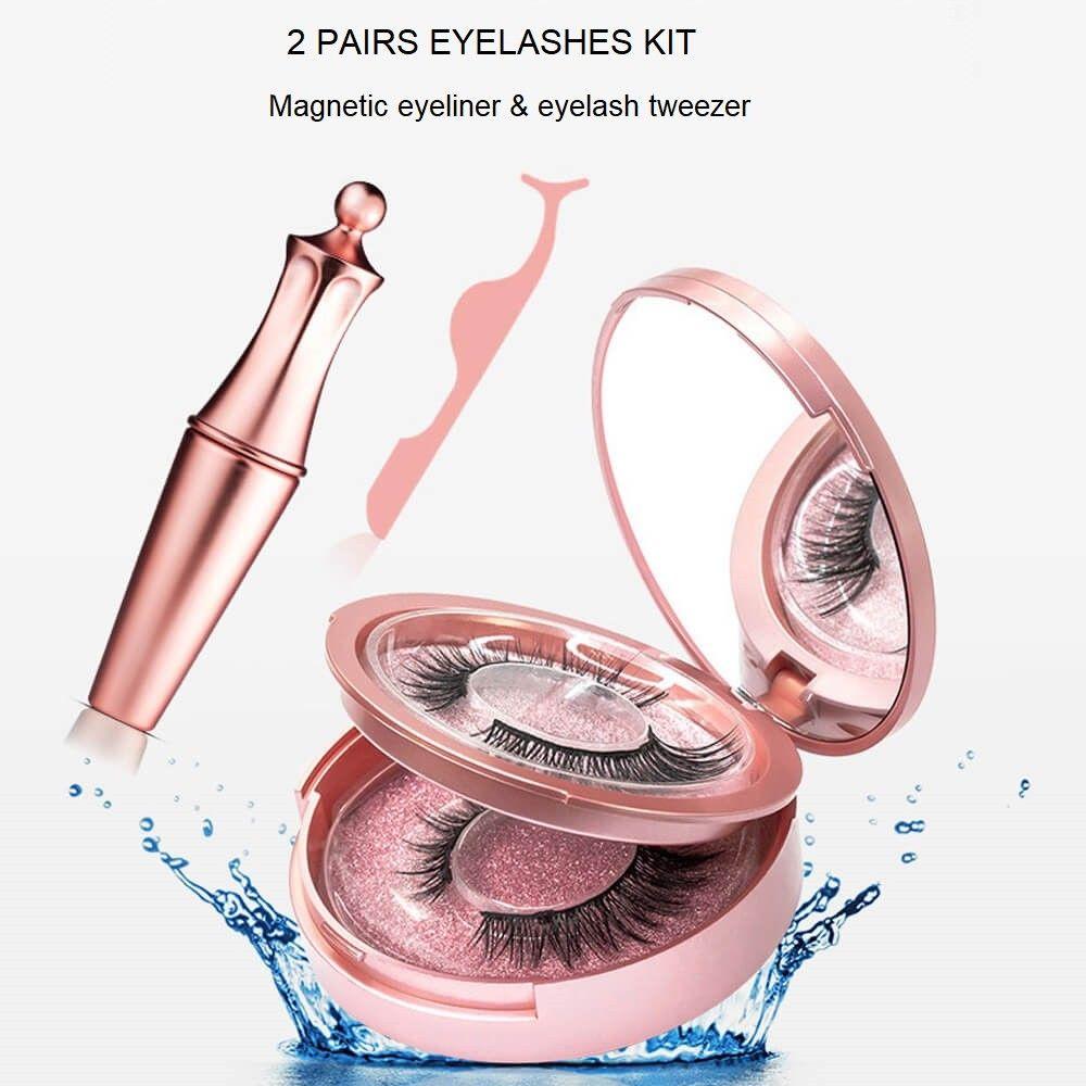 Magnētiskās skropstas 7 pāri + acu zīmulis