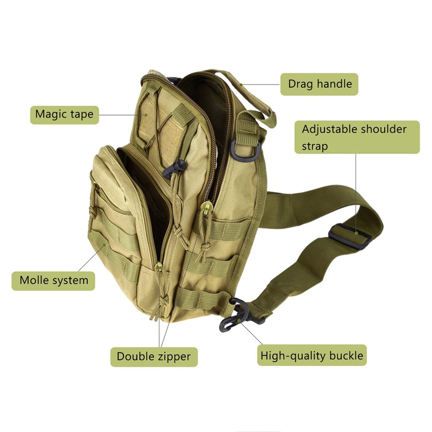 Militārā tūrisma mugursoma uz pleca