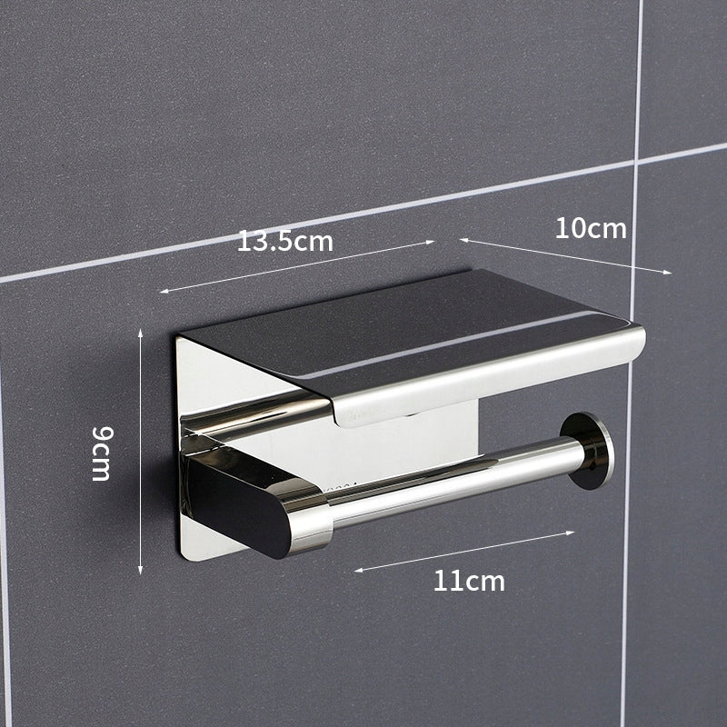 Tualetes papīra turētājs ar tālruņa plauktu