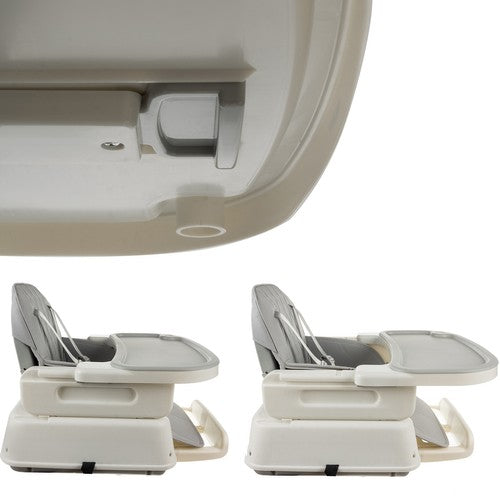 Augstais krēsls - pelēks