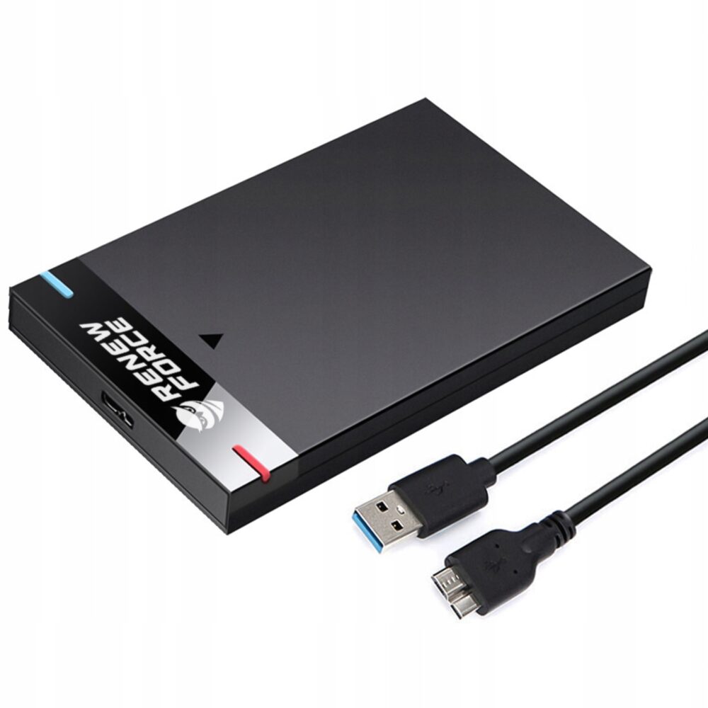 Diska korpuss melns USB 3.2 5GB