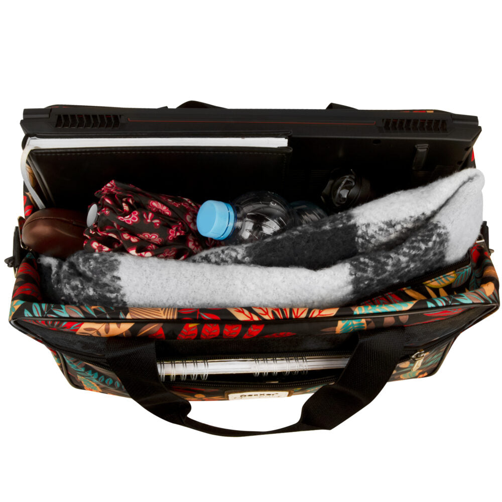 Orange-Flow Leaves ceļojumu soma