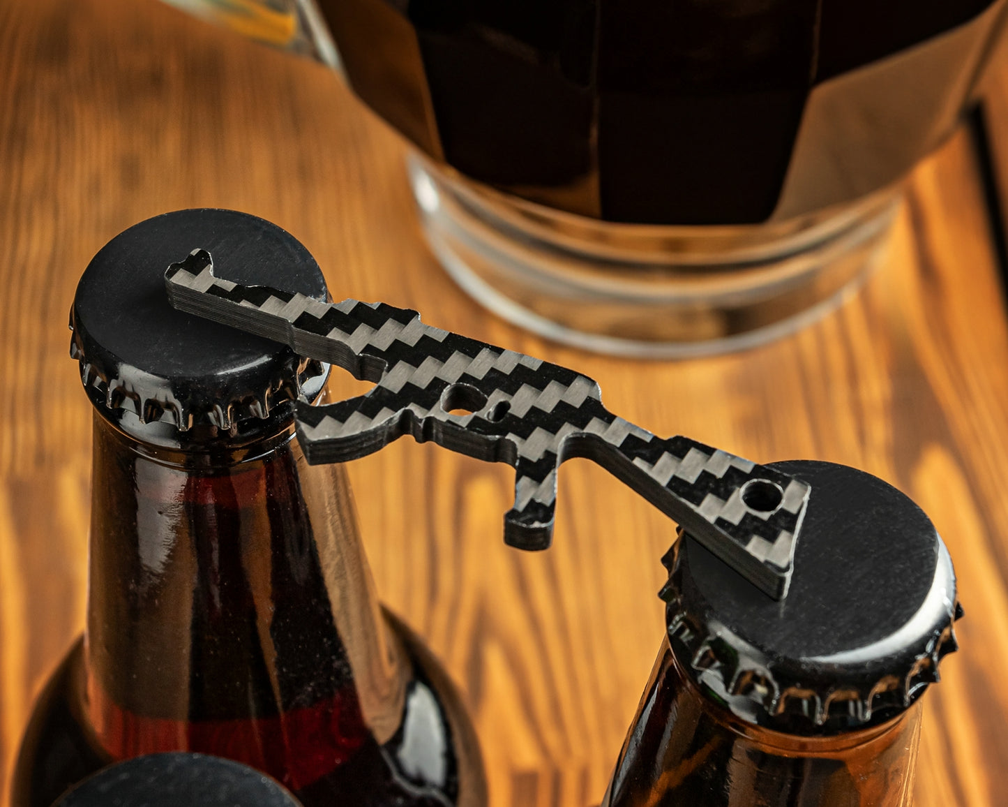 Pudeļu attaisāmais, atslēgu piekriņš Ak-47 (oglekļa šķiedra)