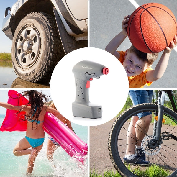 Pārnēsājams gaisa kompresors ar LED gaismu