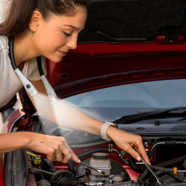 Uzlādējama kakla lasīšanas lampa LED