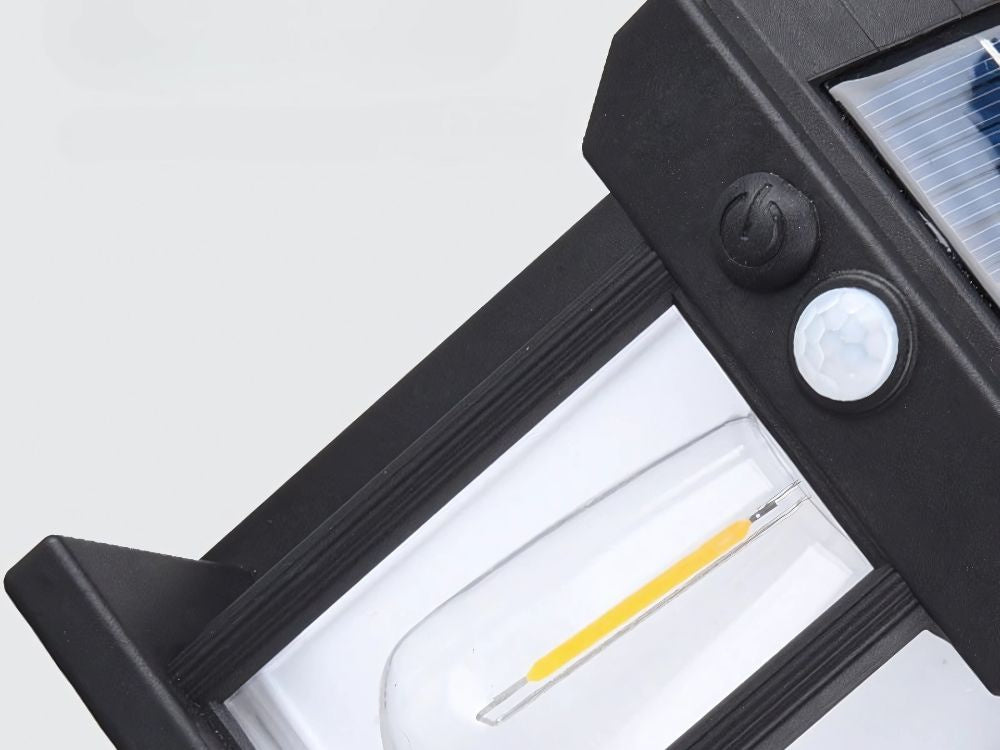 Saules lampa ar krēslas kustības sensoru, 3 režīmi, ūdensizturīga, 600 lm