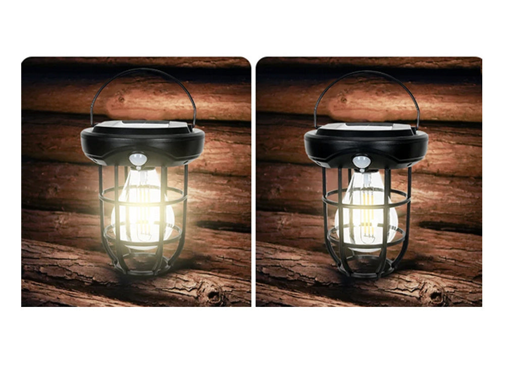 Saules lampa ar krēslas kustības sensoru, 3 režīmi, 3 LED, 1800lm, ūdensizturīga