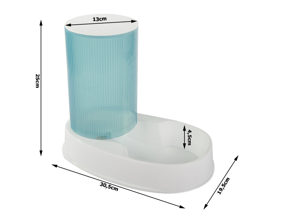 Suņu barības dozators kaķu barības bļoda automātiska sausās barības dozatora