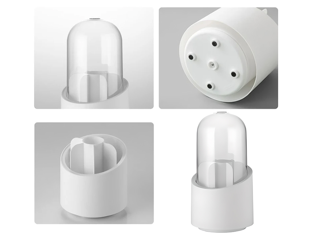 Kosmētikas organizators, grozāms grima otiņas turētājs ar vāku