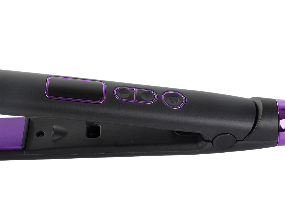 Matu taisnotājs ar temperatūras kontroli un keramiku matu taisnošanai