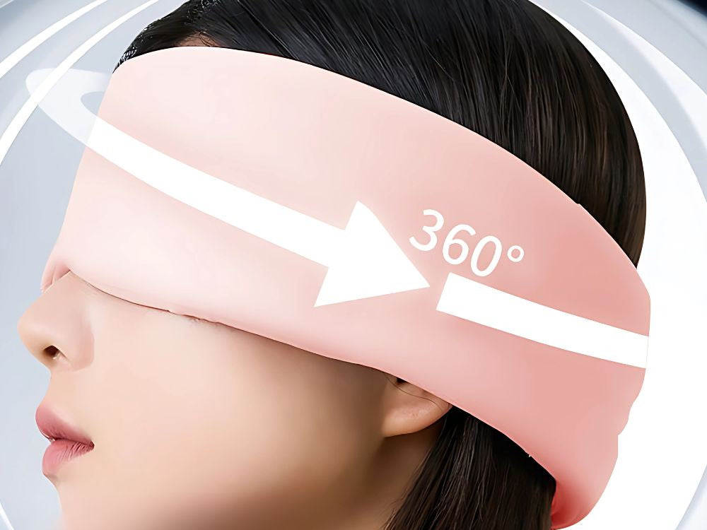 Aizsietām acīm miega maska ērta miega ceļošana 2 puses silta auksta