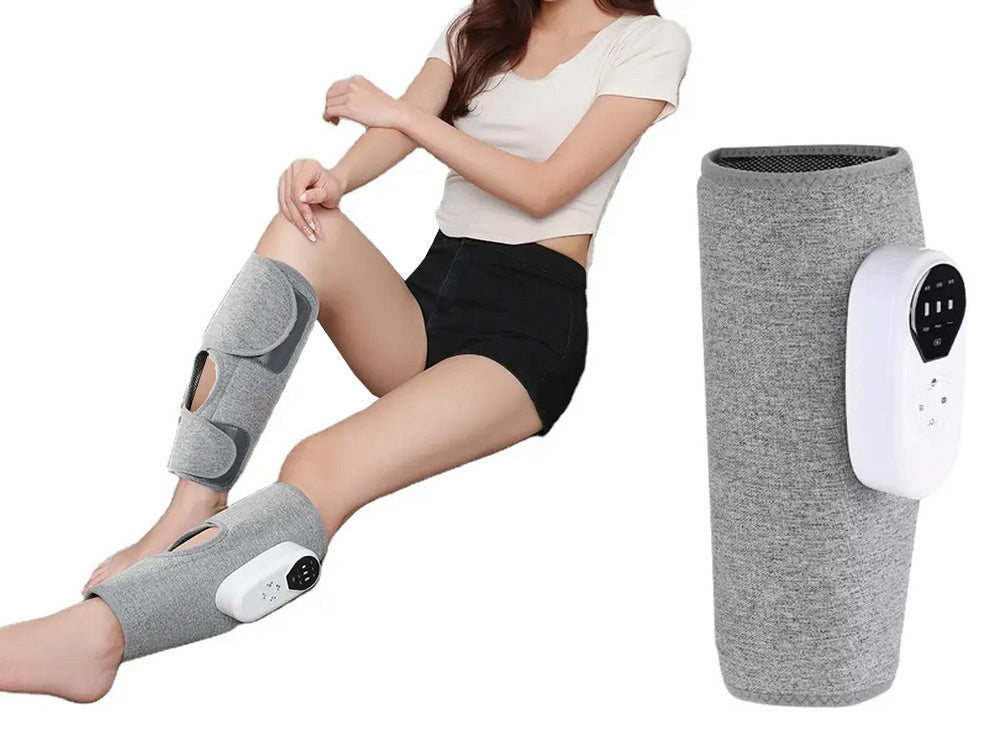 Apsildāms kāju masieris ar ikru gaisa spilvenu un kompresiju