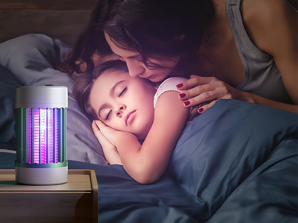 Mosquito kukaiņu slazda lampa UV bezvadu piekariņš 2 režīmi