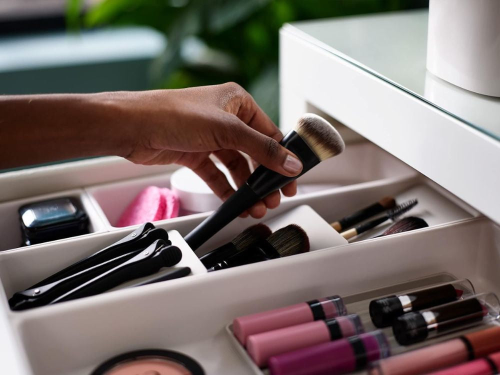 Liels kosmētikas organizatora modulārs atvilktnes ieliktnis 12 preces