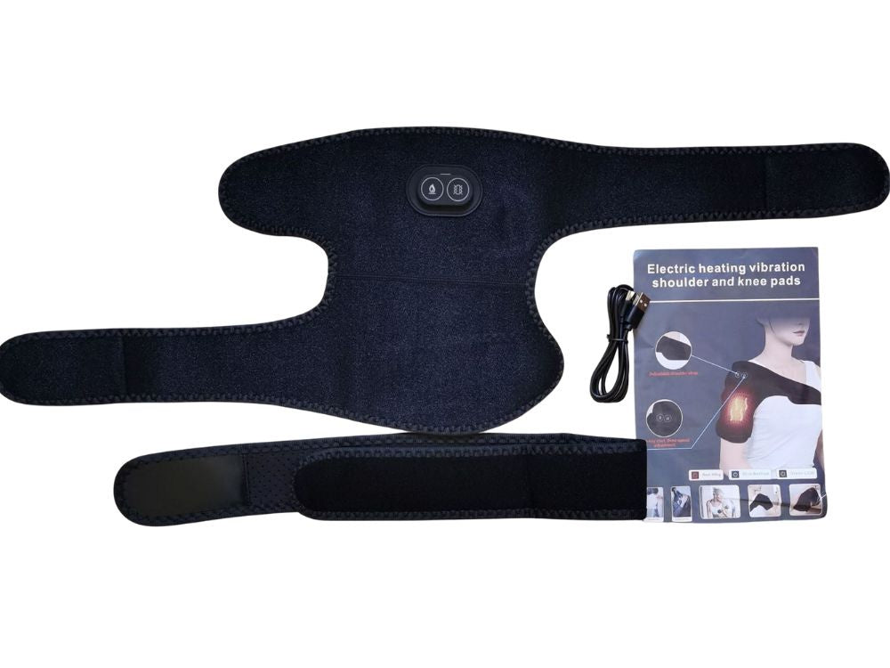 Elkoņa un plecu masieris ar sildošu vibrāciju, 3 USB režīmi