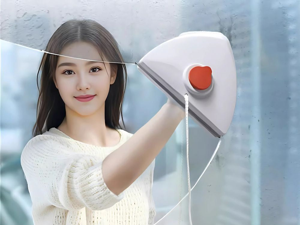 Divpusējs magnētiskais logu tīrītājs ar spēcīgiem magnētiem un precīzu slotiņu