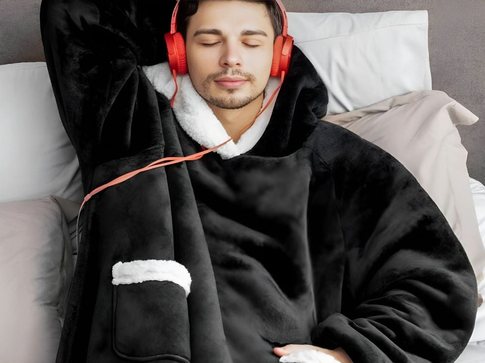 Silta sporta sedziņa ar lielu, oversized, biezu, mīkstu kapuci, gara, XXL izmēra halāta formā