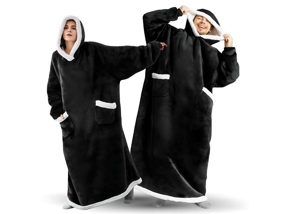 Silta sporta sedziņa ar lielu, oversized, biezu, mīkstu kapuci, gara, XXL izmēra halāta formā