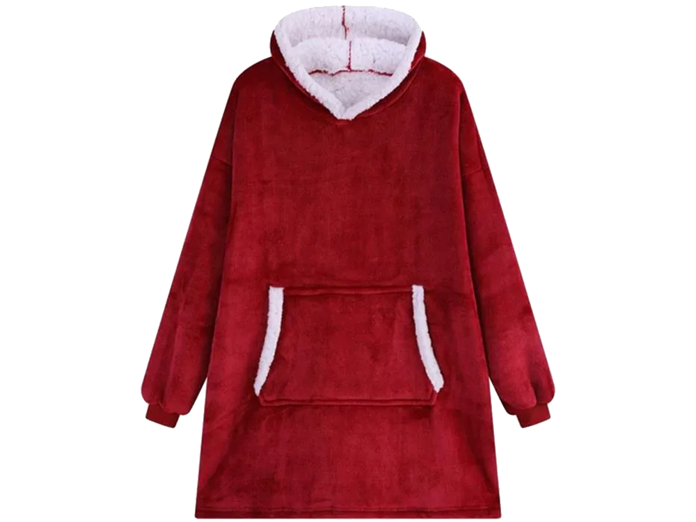 Silts sporta krekls ar lielu segu xxl 2in1 biezu kažokādu un mīkstu kapuci halāts