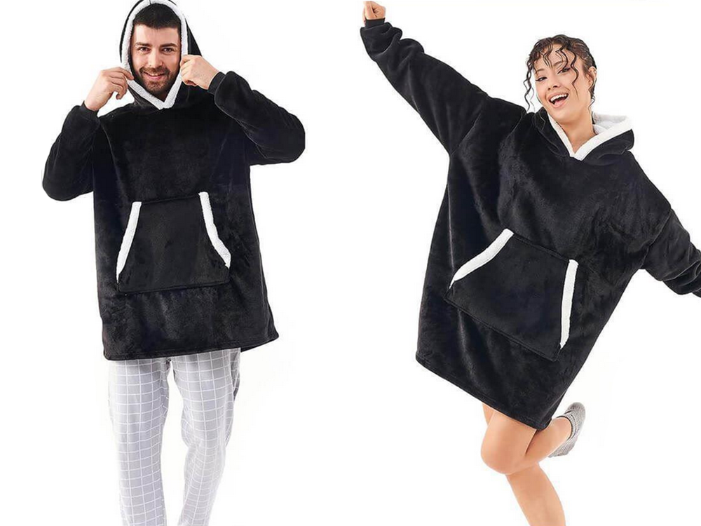 Silts sporta krekls ar lielu segu xxl 2in1 biezu kažokādu un mīkstu kapuci halāts