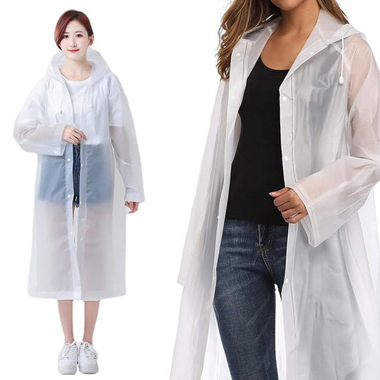 Mackintosh kabatas apmetnis ar kapuci un lietus pončo