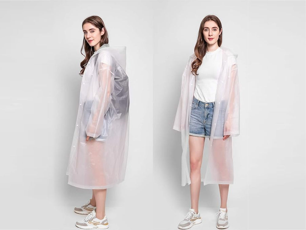 Mackintosh kabatas apmetnis ar kapuci un lietus pončo