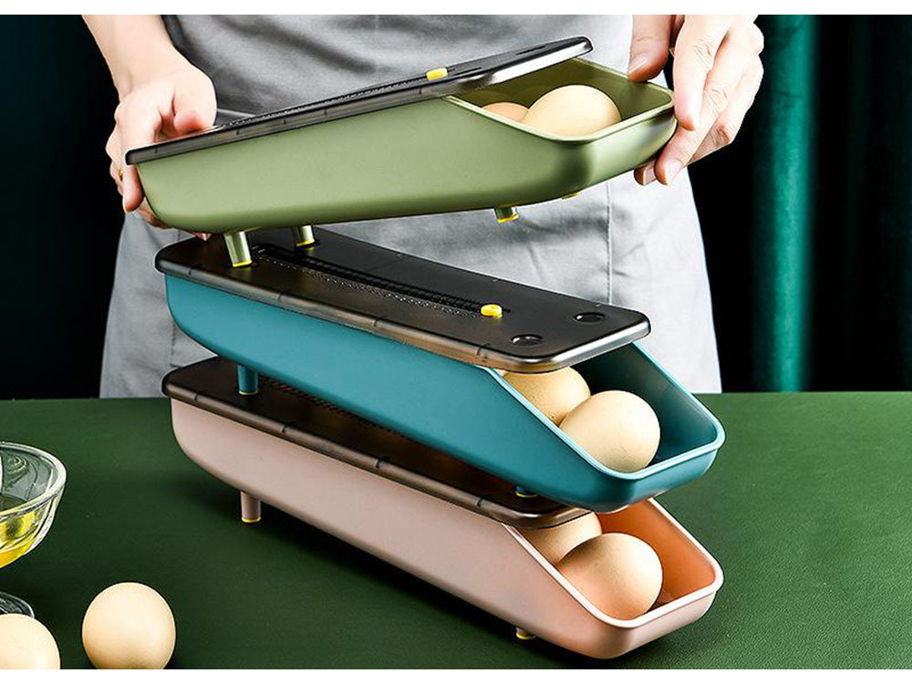 Olu kastes ledusskapja organizatora olu paplāte