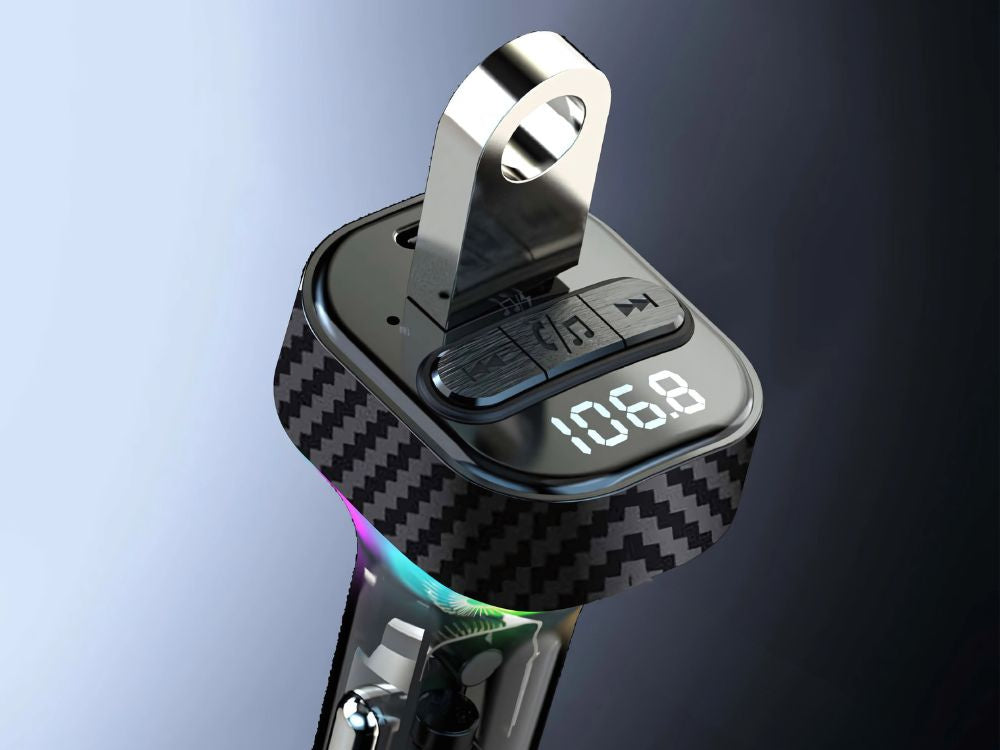 Automašīnas raidītājs FM MP3/WMA USB A+USB C 30W Bluetooth 5.3 LED QC 3.0