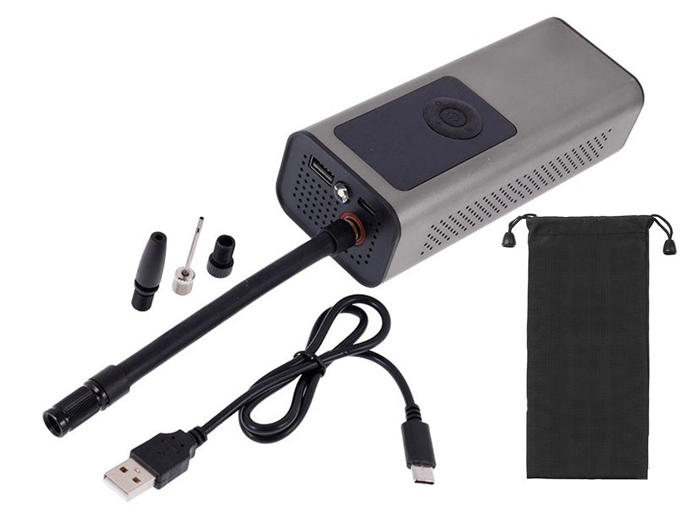 Akumulatora sūknis velosipēda automašīnas elektriskajam kompresoram 10 bāru LCD