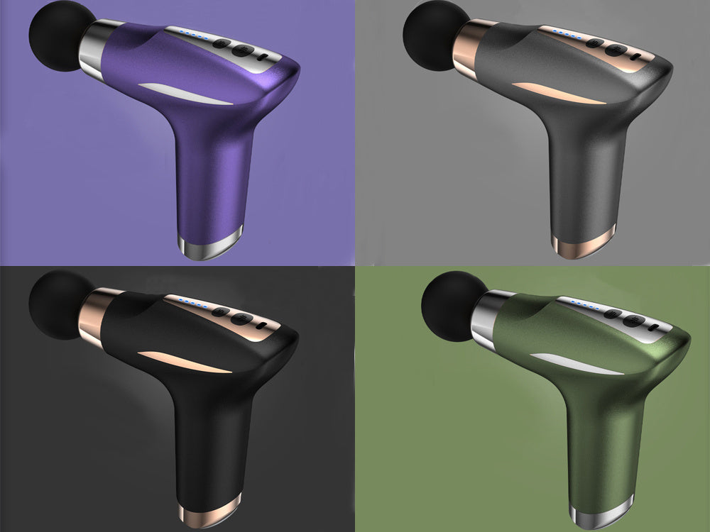 Masāžas pistoles muguras masiera ķermeņa vibrācijas pistoles komplekts ar 6 rokturiem