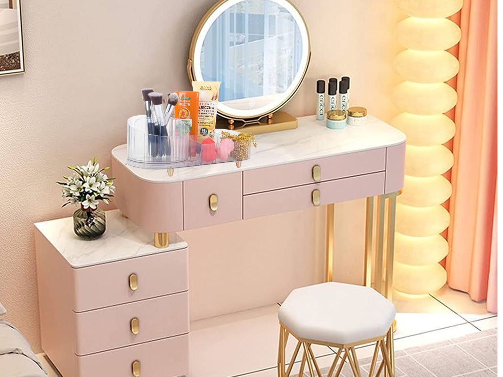 kosmētikas organizators rotaslietu otu turētājs grozāms otu turētājs