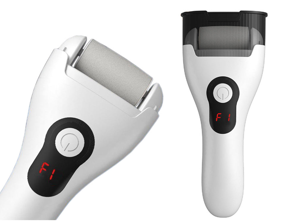 Elektriskā papēžu vīle pumeka akmens griezējam, komplekts ar 3 rullīšiem, LCD ekrāns