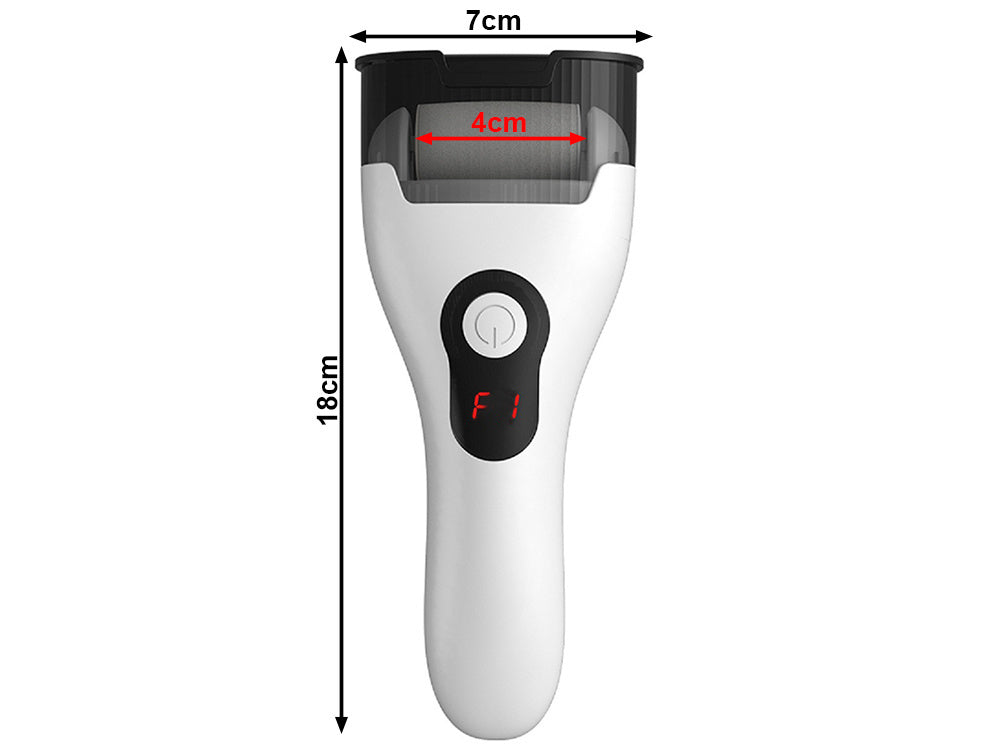 Elektriskā papēžu vīle pumeka akmens griezējam, komplekts ar 3 rullīšiem, LCD ekrāns