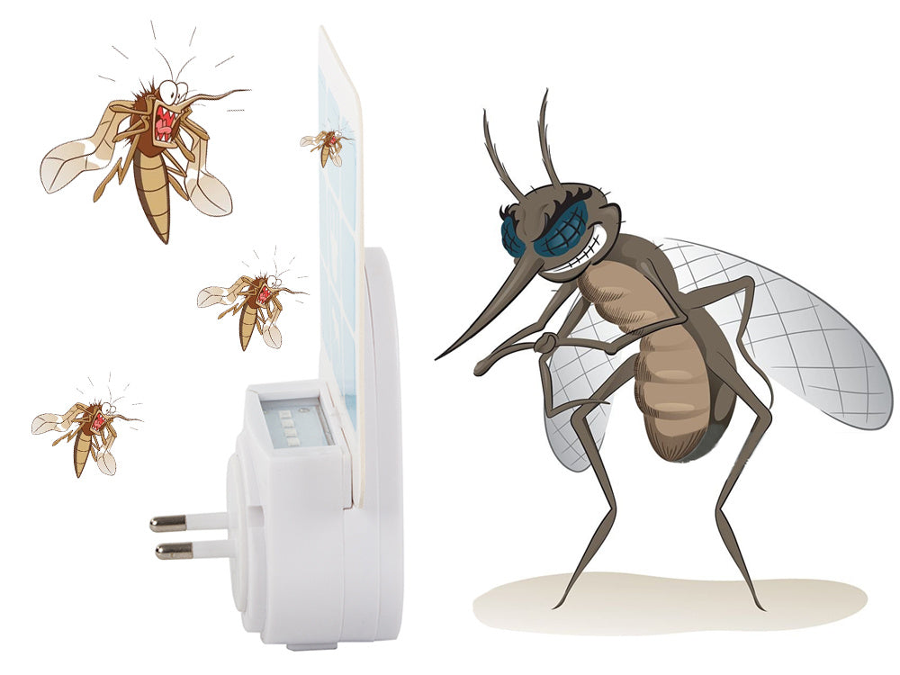 Odu atbaidīšanas līdzeklis kukaiņu atbaidīšanai ar maināmām plāksnēm, UV kontakta tīrītājs