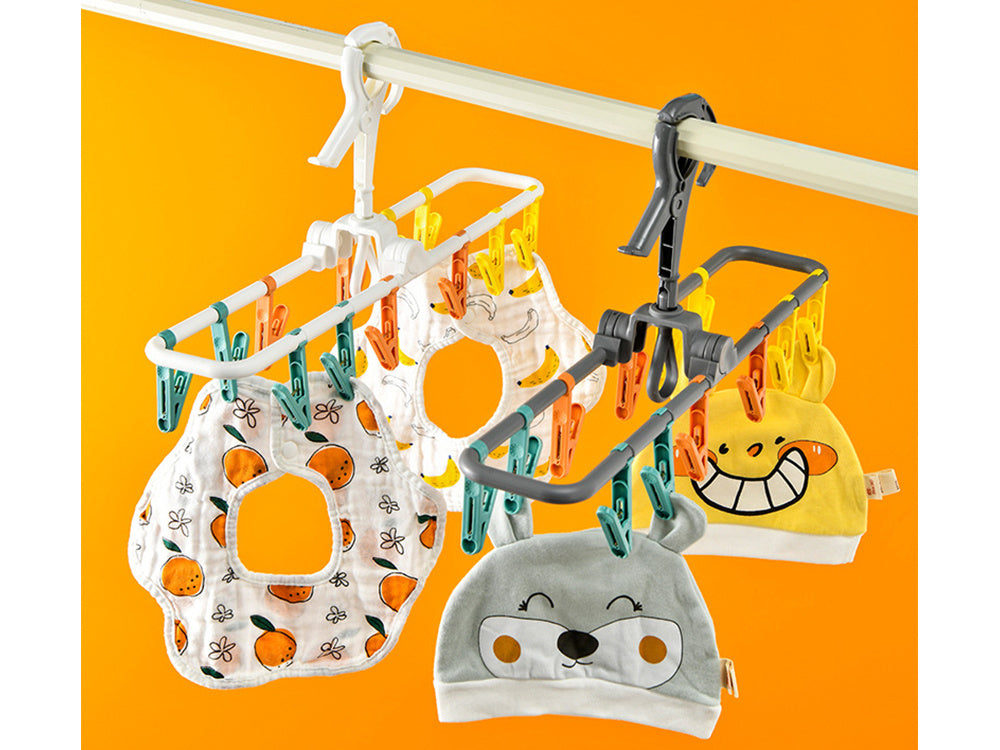 Žāvētājs zeķēm, apakšveļai, drēbju pakaramais, 12 veļas knaģu komplekts