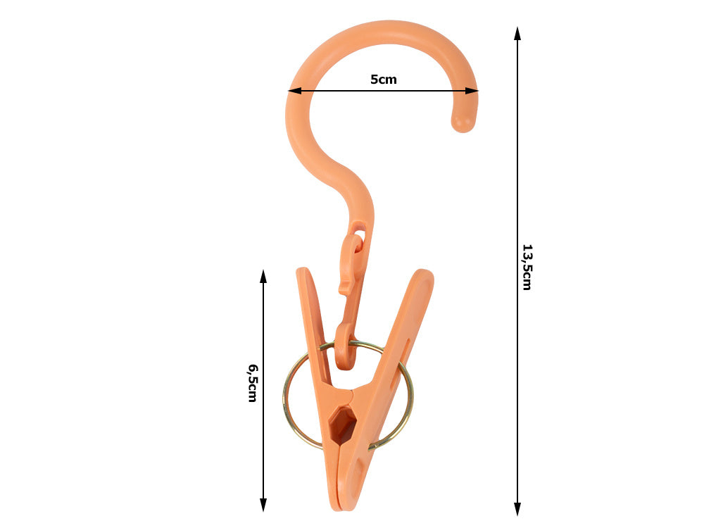 3 veļas žāvēšanas klipšu komplekts ar āķiem