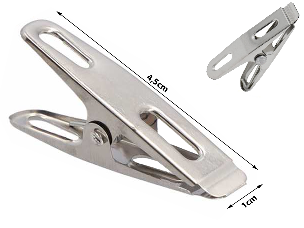 Drēbju klipši, veļas klipši, 20 gab., metāla vardes, stipras