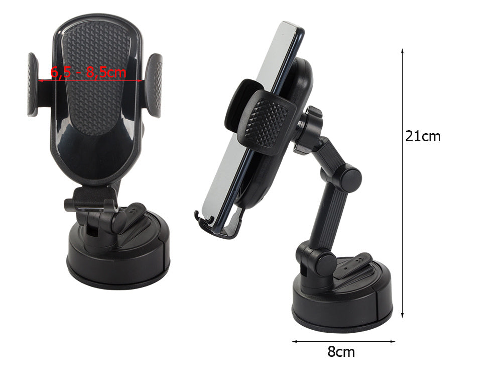 Automašīnas turētājs telefonam, kas paredzēts vējstilam, gravitācijas spēkam